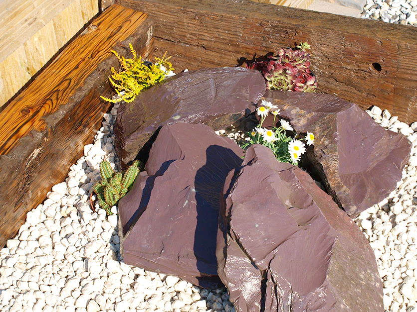 Plum Slate Rockery West Midlands Singletons Nurseries