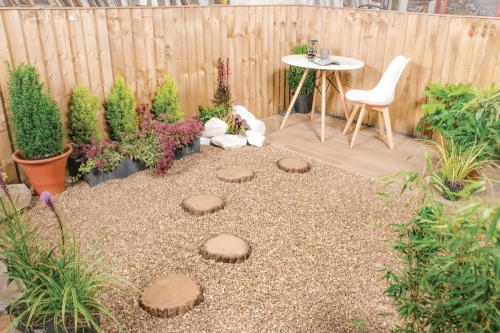 Timber Stepping Stones - Brown