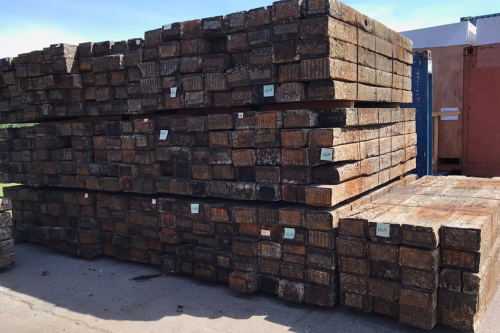 2.75m A Grade Oak Reclaimed Sleepers